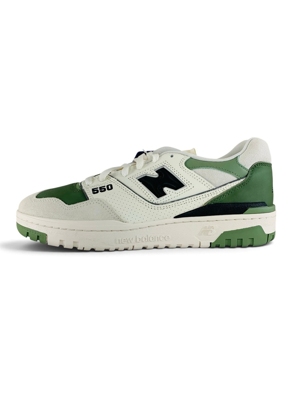 New Balance 550 Sea Salt Oregano White Green Men's Shoes Casual Sneakers M55096T